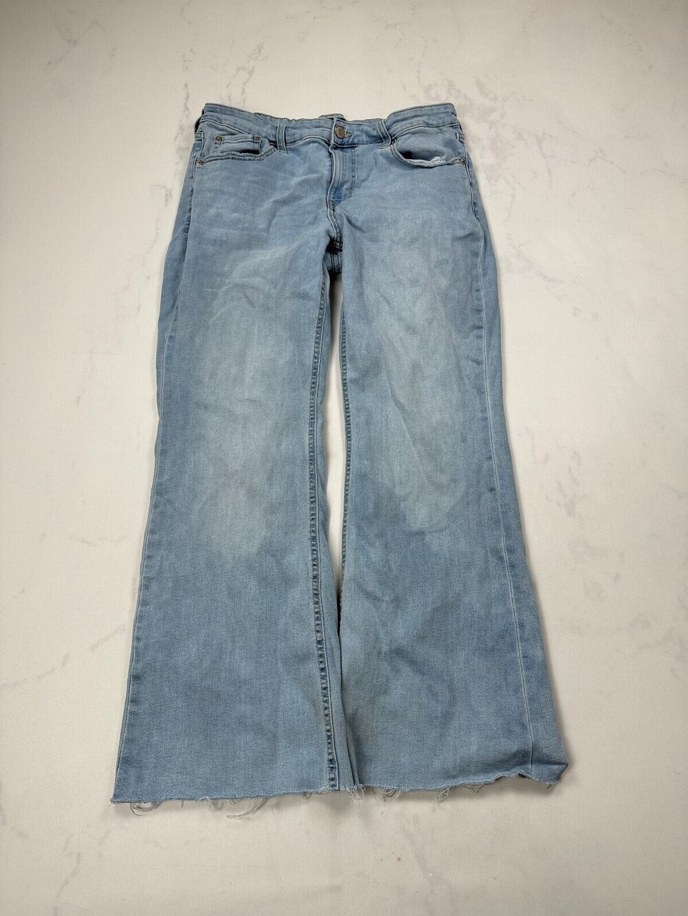 Aeropostale Mid Rise Flare Jeans Light Blue Modern Flare - Womens 16